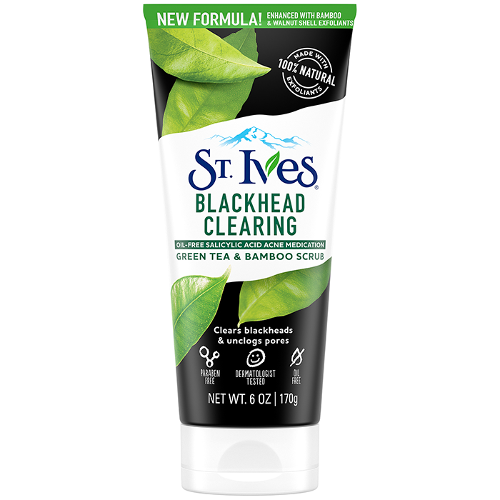 EXFOLIANTE FACIAL ST IVES BLACKHEAD CLEARING GREEN TEA AND BAMBOO 170  GR.