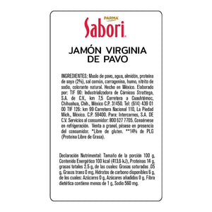 JAMON VIRGINIA DE PAVO SABORI