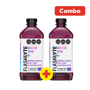 2 X BEBIDA FLASHLYTE UVA 625 ML. 1  PAQ.