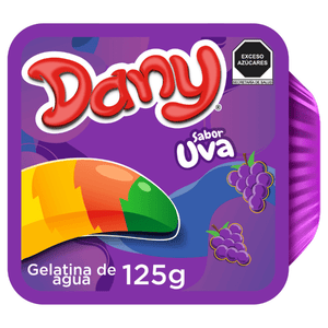 GELATINA DANY DE AGUA UVA 125  GR.