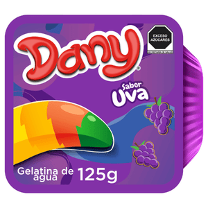 GELATINA DANY DE AGUA UVA 125  GR.