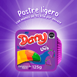 GELATINA DANY DE AGUA UVA 125  GR.