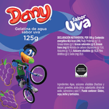 GELATINA DANY DE AGUA UVA 125  GR.