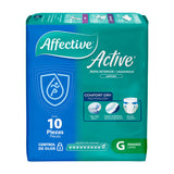 ROPA INTERIOR DESECHABLE AFFECTIVE ACTIVE PARA INCONTINENCIA TALLA GRANDE 10  PZA.