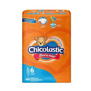 PAÑAL INFANTIL CHICOLASTIC XX GRANDE TALLA 6 40  PZA.