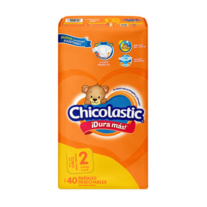 PAÑAL INFANTIL CHICOLASTIC CHICO TALLA 2 40  PZA.