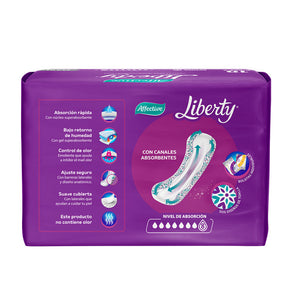 TOALLAS PARA INCONTINENCIA FEMENINA AFFECTIVE LIBERTY MAXI 10  PZA.
