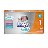 PAÑAL INFANTIL BBTIPS SENSITIVE TALLA 1 40  PZA.
