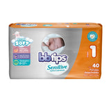 PAÑAL INFANTIL BBTIPS SENSITIVE TALLA 1 40  PZA.