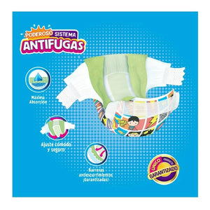 PAÑAL INFANTIL KIDDIES ANTIFUGAS XX GRANDE TALLA 6 40  PZA.