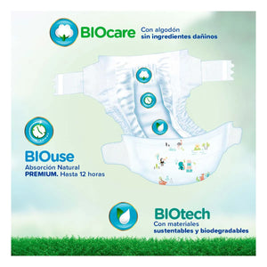 PAÑAL INFANTIL BIO BABY UNISEX T5 XG 40  PZA.