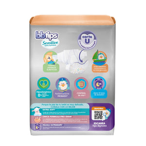 PAÑAL INFANTIL BBTIPS SENSITIVE TALLA RECIÉN NACIDO 20  PZA.
