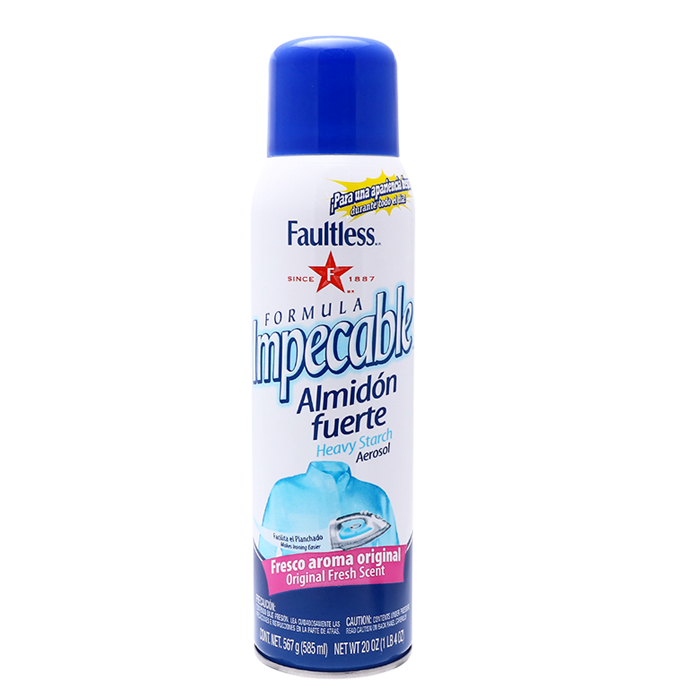 ALMIDON PARA ROPA FAULTLESS FUERTE 585  ML.