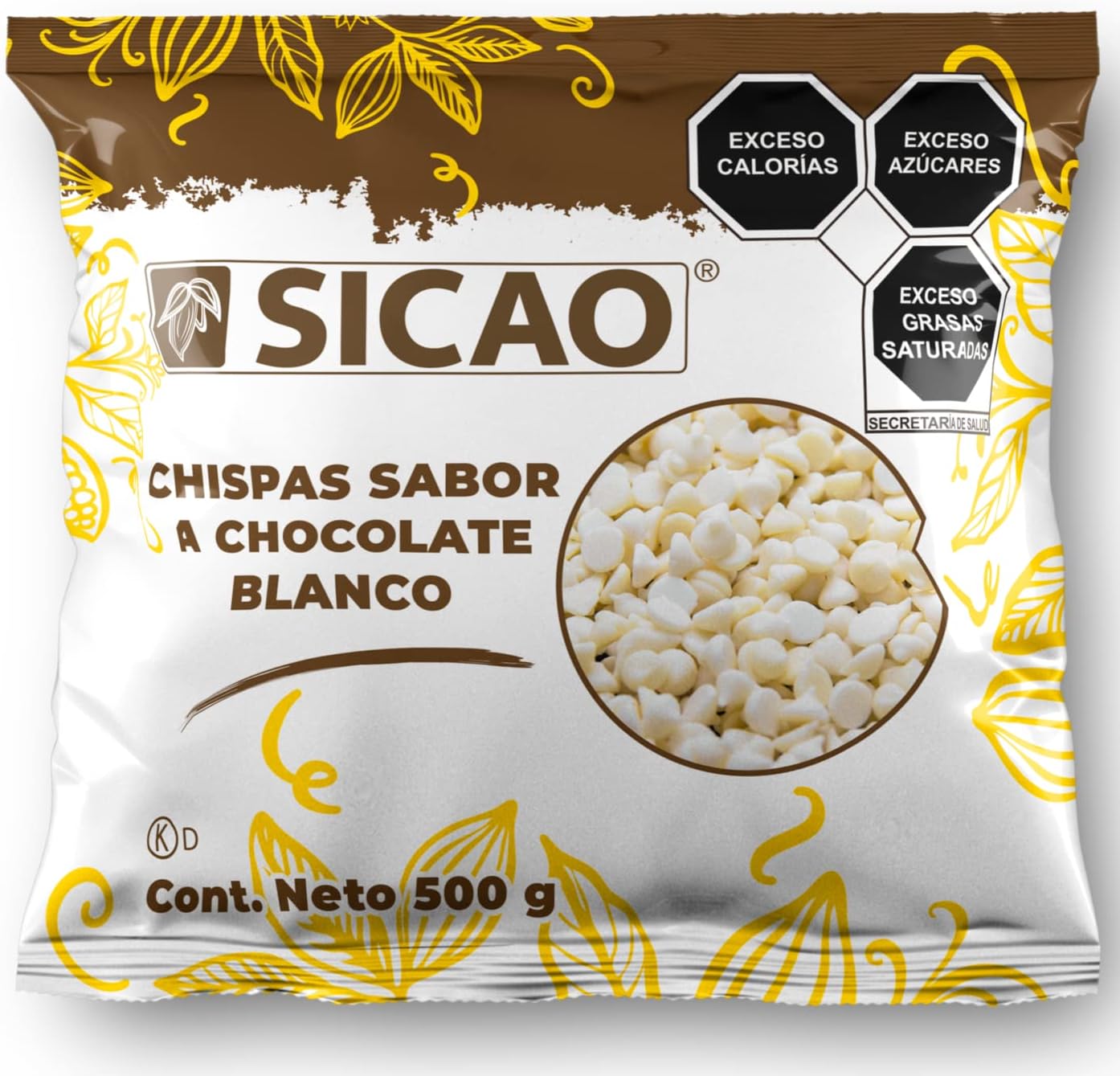 CHISPAS CHOCOLATE BCO SICAO 500  GR.