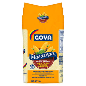 HARINA DE MAIZ AMARILLO PRECOCIDA MASAREPA GOYA 1  KG.