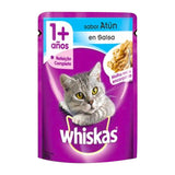ALIMENTO PARA GATO WHISKAS TROZOS ATUN EN SALSA POUCH 85  GR.
