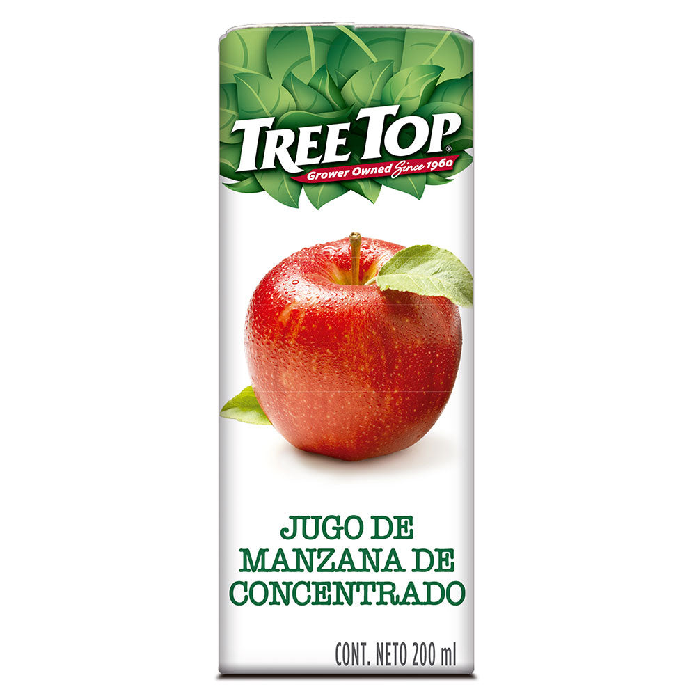 JUGO DE MANZANA TREE TOP TETRA DE 200MLS 200  ML.