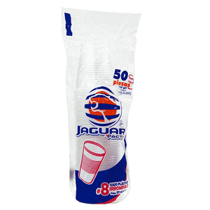 VASO #8 POLIPRO IRROMPIBLE C/50PZAS JAGUAR 50  PZA.