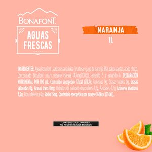 BONAFONT JUIZZY NARANJA 1  LT.