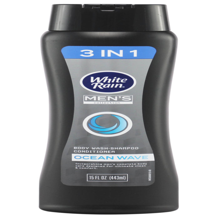 JABON LIQUIDO WHITE RAIN 3 EN 1 BRISA MARINA MEN 443  ML.