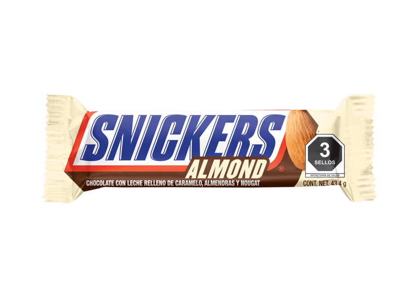 CHOCOLATE SNICKERS ALMOND 43.400  GR.