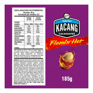 CACAHUATE KACANG  FLAMIN HOT 185  GR.