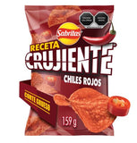 PAPAS SABRITAS RECETA CRUJIENTE CHILES ROJOS INO 159  GR.