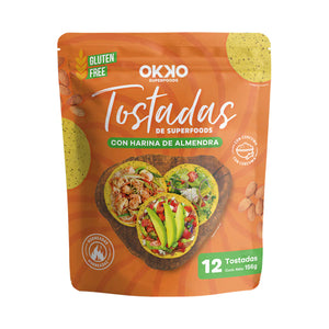 TOSTADAS DE HARINA DE ALMENDRA OKKO BOLSA 156  GR.