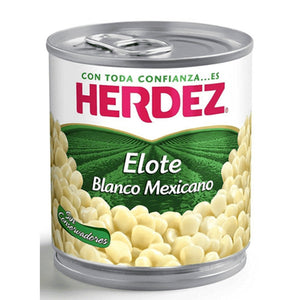 GRANOS DE ELOTE BLANCO MEXICANO HERDEZ LATA 220  GR.