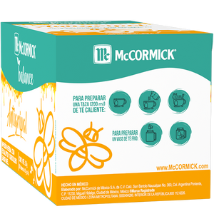 TÉ BALANCE INFUSIÓN HERBAL CON EUCALIPTO Y GORDOLOBO SABOR MIEL MCCORMICK 30  GR.