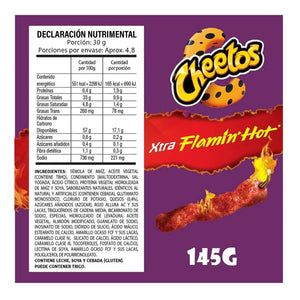 CHEETOS FLAMIN HOT COMPARTE 145  GR.