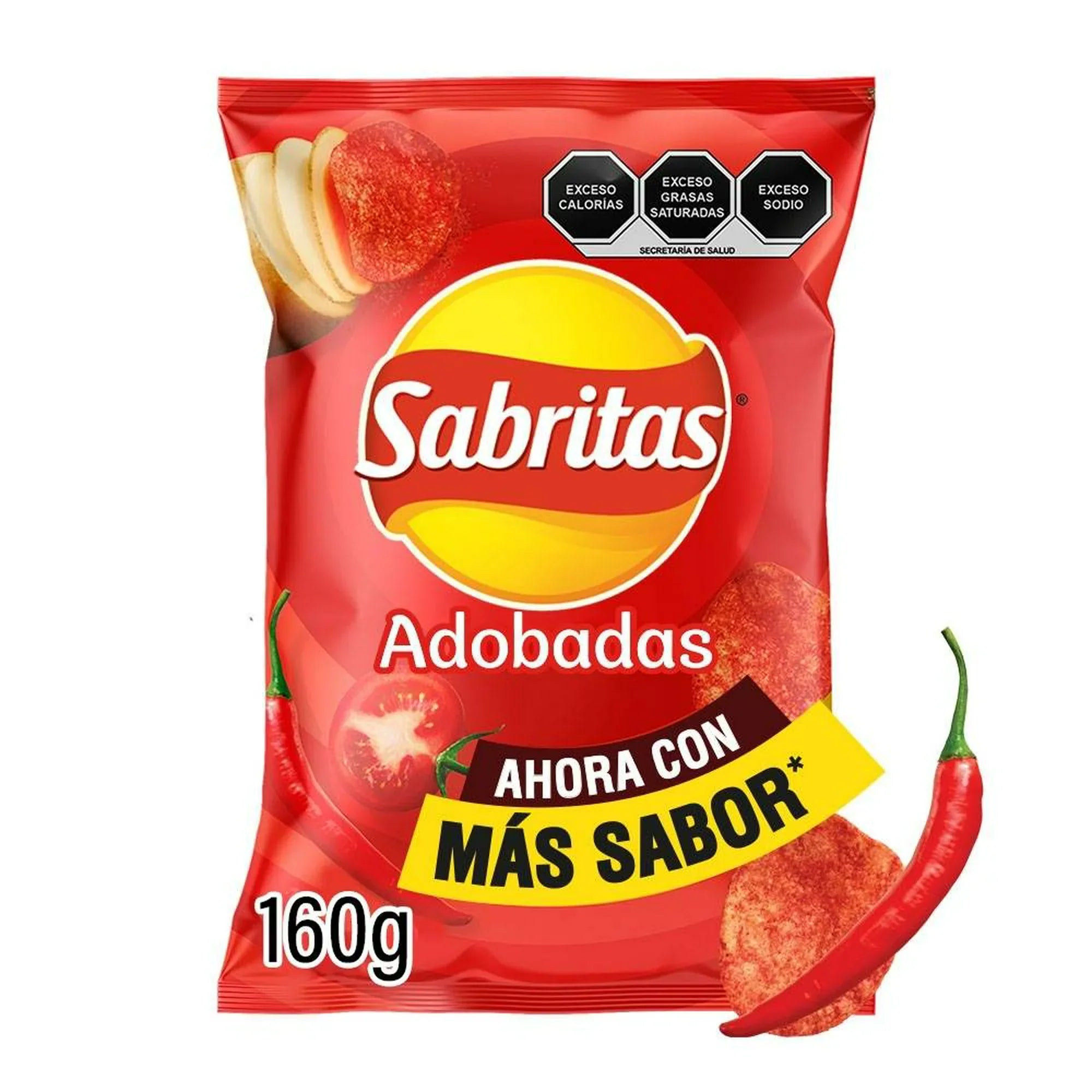 PAPAS SABRITAS ADOBADAS FAMILIAR 160  GR.