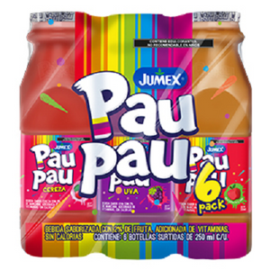 BEBIDA PAU PAU SIX PACK 250 ML 6  PZA.