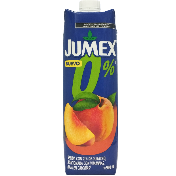 JUMEX TETRABRICK 0% NECTAR DURAZNO 960  ML.