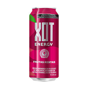 BEBIDA ENERGETIZANTE XOT ENERGY FRUTAS MIXTAS 470  ML.
