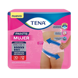 ROPA INTERIOR TENA PANTS MUJER MEDIANO 10  PZA.