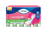TOALLA TENA LADY DISCRET EXTRA LARGA 10  PZA.