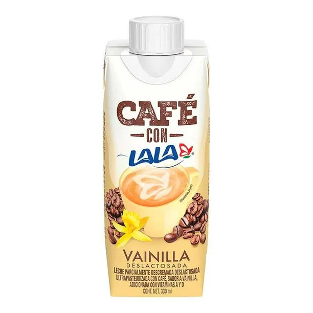 CAFE CON LALA DESLACTOSADO Y VAINILLA 330  ML.