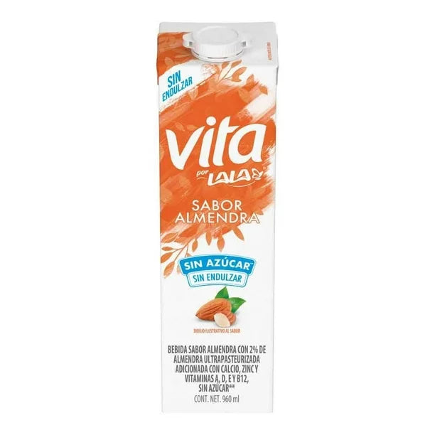 ALIMENTO LIQUIDO SOY VITA ALMENDRA SIN AZUCAR 960  ML.