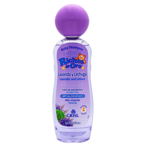 SHAMPOO RICITOS DE ORO GRISI LAVANDA Y LECHUGA HIPOALERGÉNICO 250  ML.