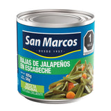 CHILES JALAPEÑOS EN RAJAS SAN MARCOS LATA 105  GR.