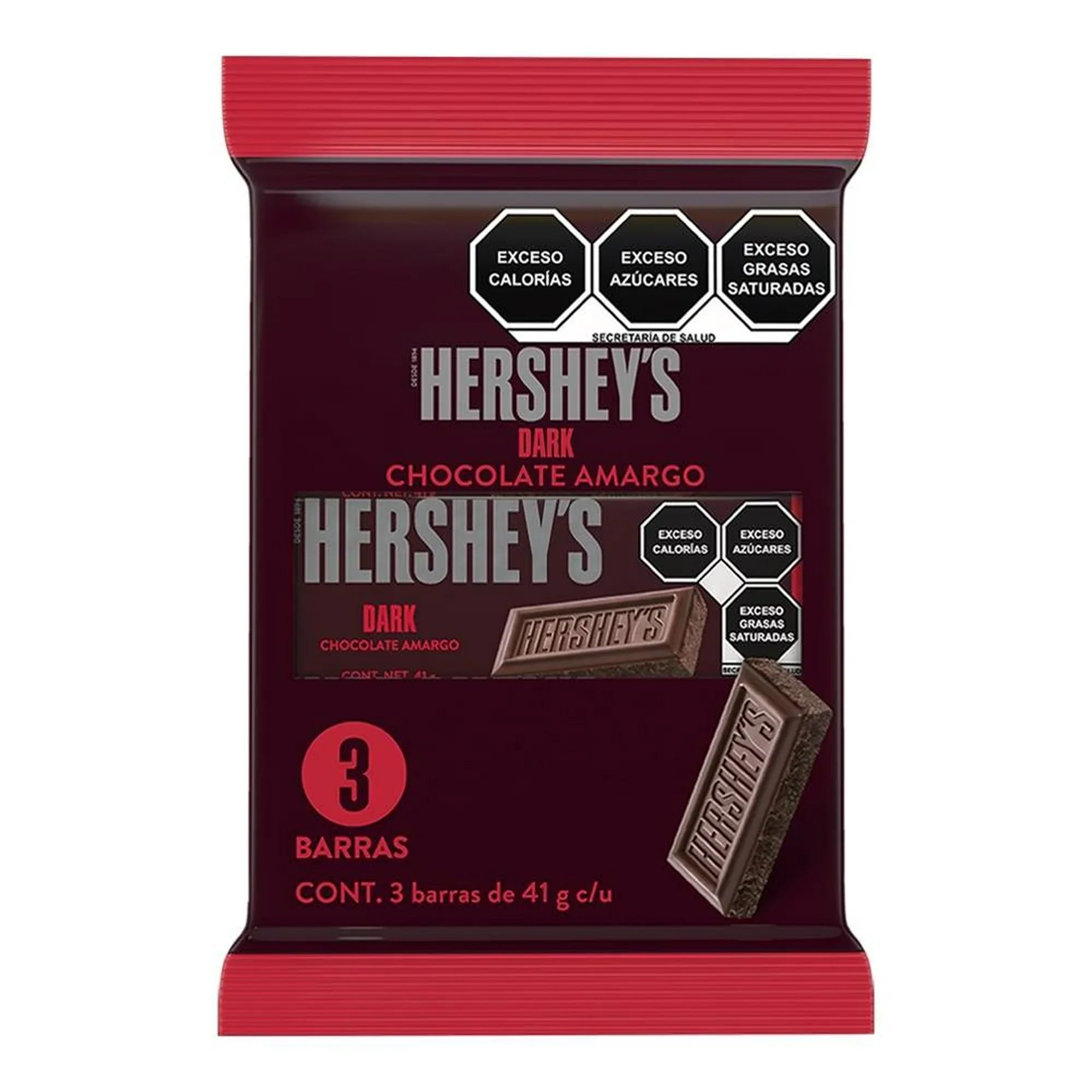 HERSHEYS DARK CHOCOLATE 3PACK 123GRS. 123  GR.