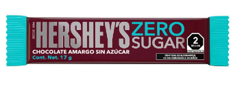 CHOCOLATE HERSHEY´S BARRA  ZERO SUGAR 17  GR.