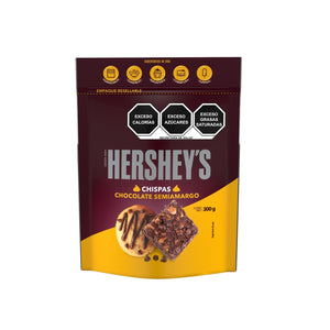 HERSHEYS CHISPAS CHOCOLATE SEMIAMARGO BOLSA 300  GR.