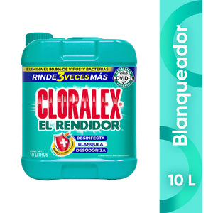 CLORO BLANQUEADOR CLORALEX 10  LT.