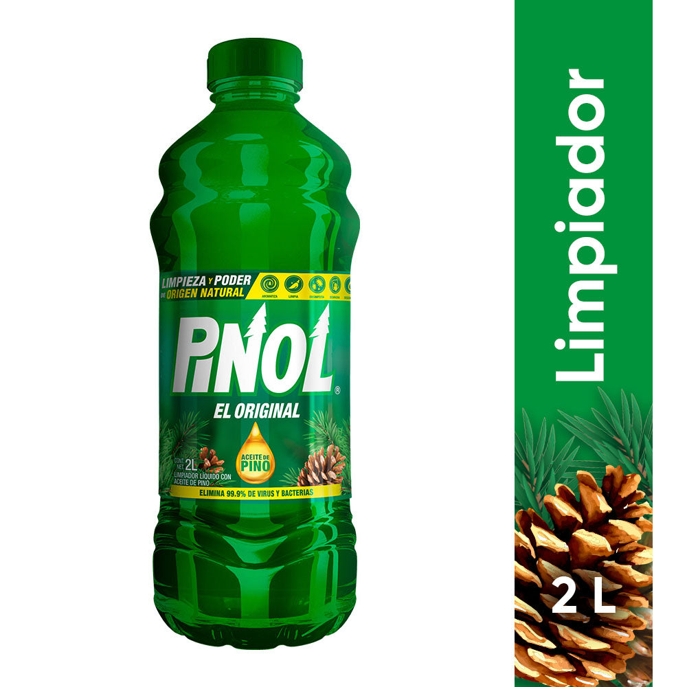 LIMPIADOR LIQUIDO PINOL CON ACEITE DE PINO 2  LT.
