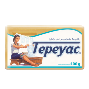 JABON DE LAVANDERIA TEPEYAC AMARILLO 400  GR.