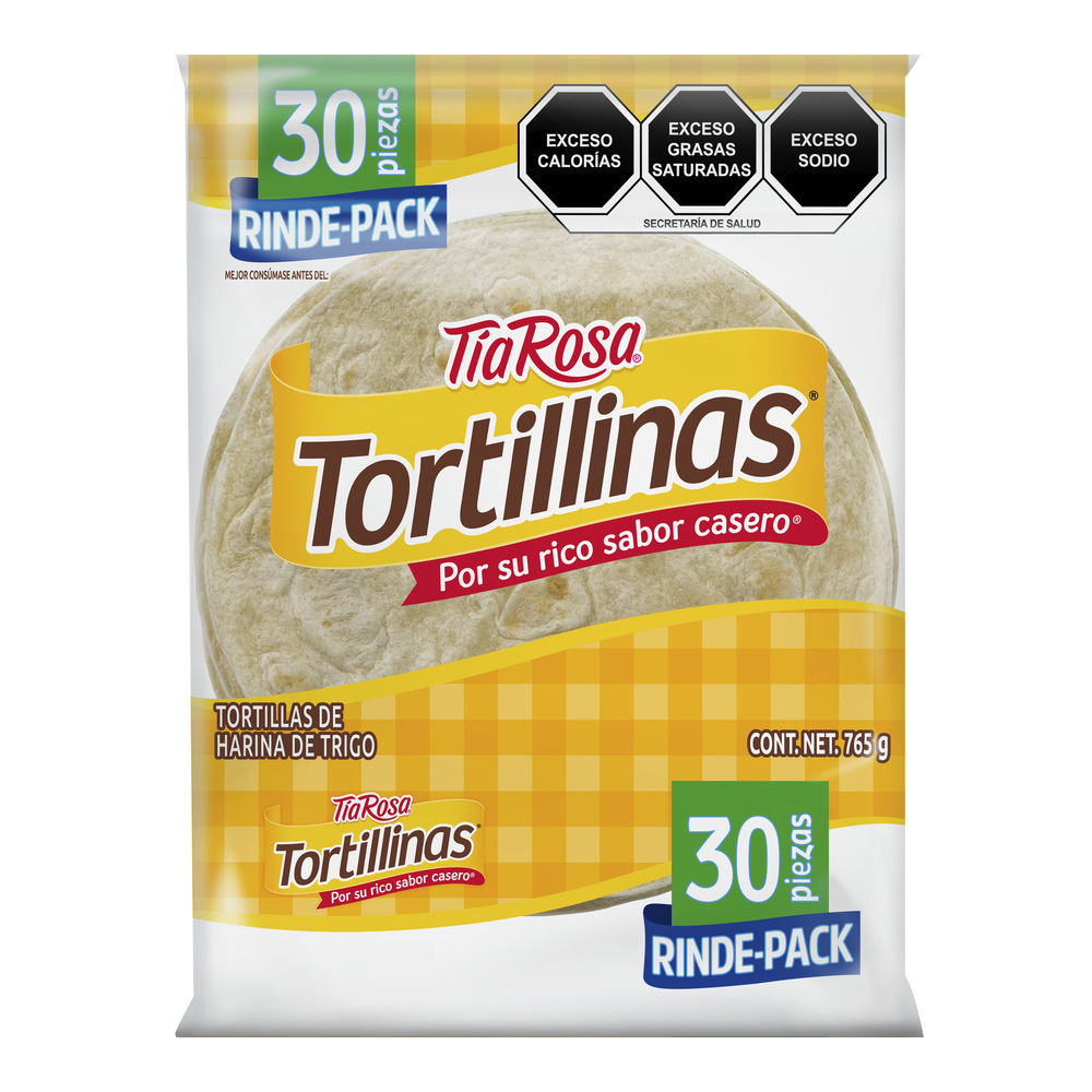 TORTILLINAS TÍA ROSA TORTILLAS DE HARINA DE TRIGO 765 g 765  GR.