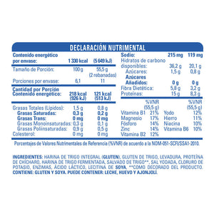 PAN  CERO CERO BIMBO PAQUETE 567  GR.