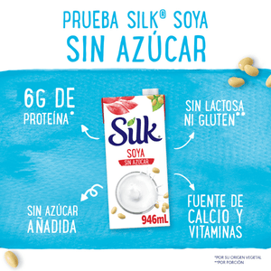 ALIMENTO LIQUIDO DE SOYA MEX SIN ENDULZANTE  SILK 946  ML.